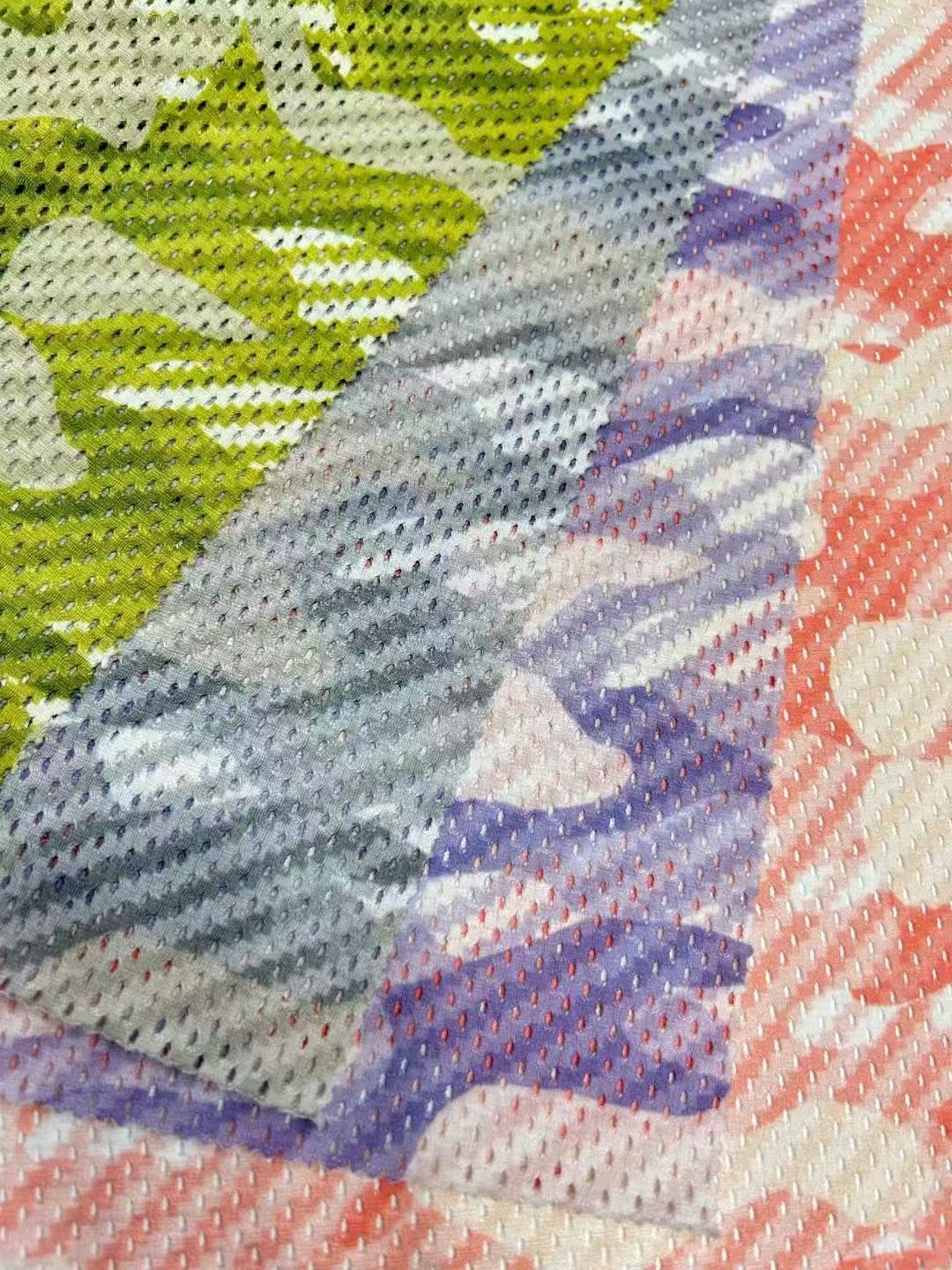 Colorful breathable mesh